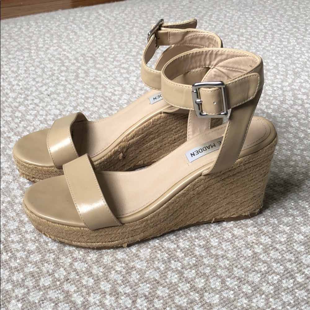 Steve Madden Espadrille Wedge Sz 7.5